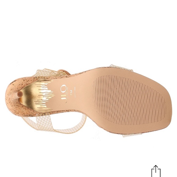 NEW Jennifer Lopez JLo ‘Frani’ Cork Heeled Sandal 7.5 - Picture 9 of 11
